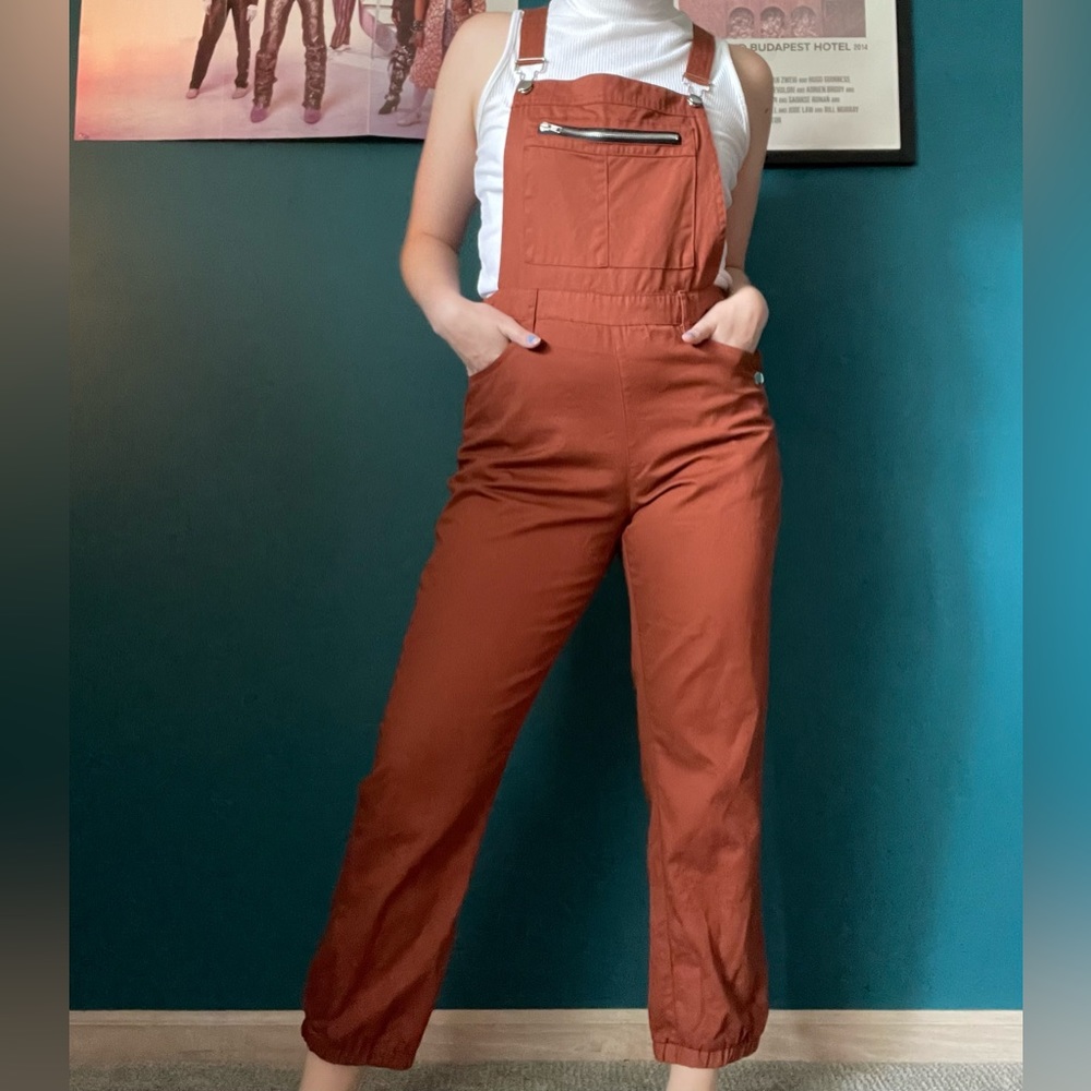 Wild Fable Burnt Orange Overalls